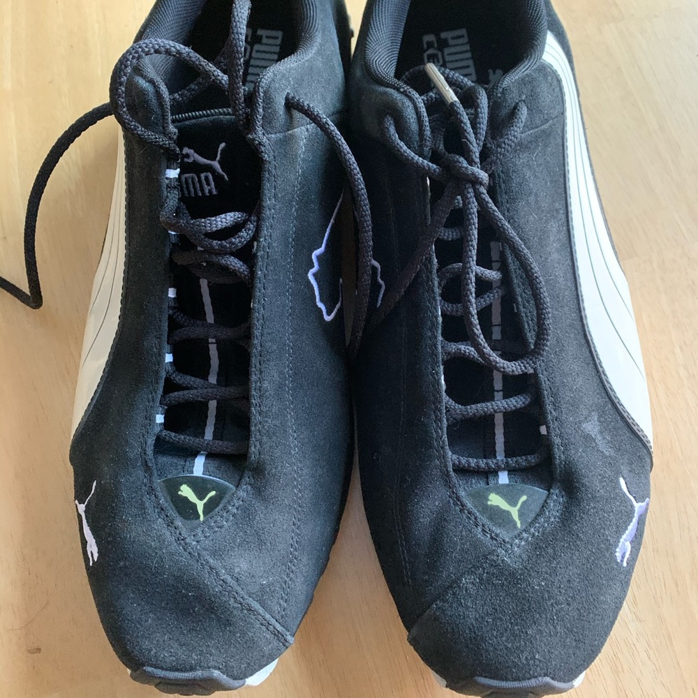 Puma athletic shoes suede.
